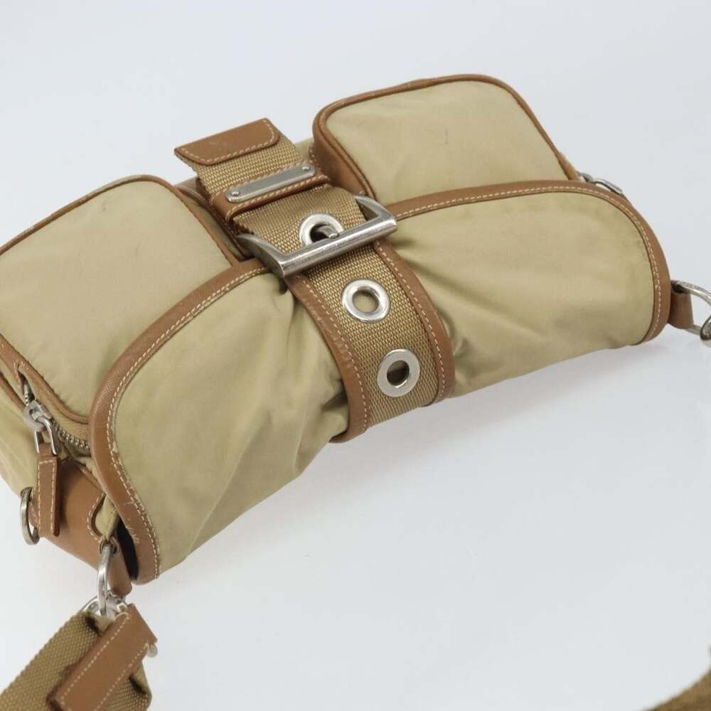 Prada Nylon Shoulder Bag Beige - Picture 6 of 14